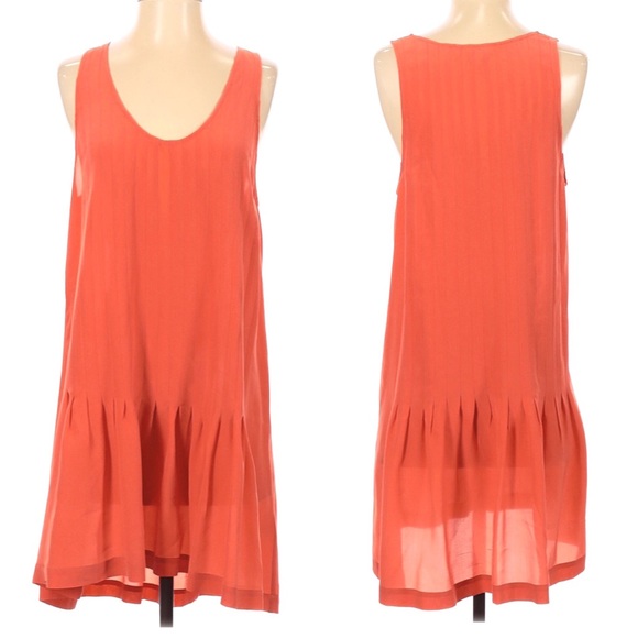 Joie Topaz 100% Silk Pleated Mini Dress - Picture 3 of 11